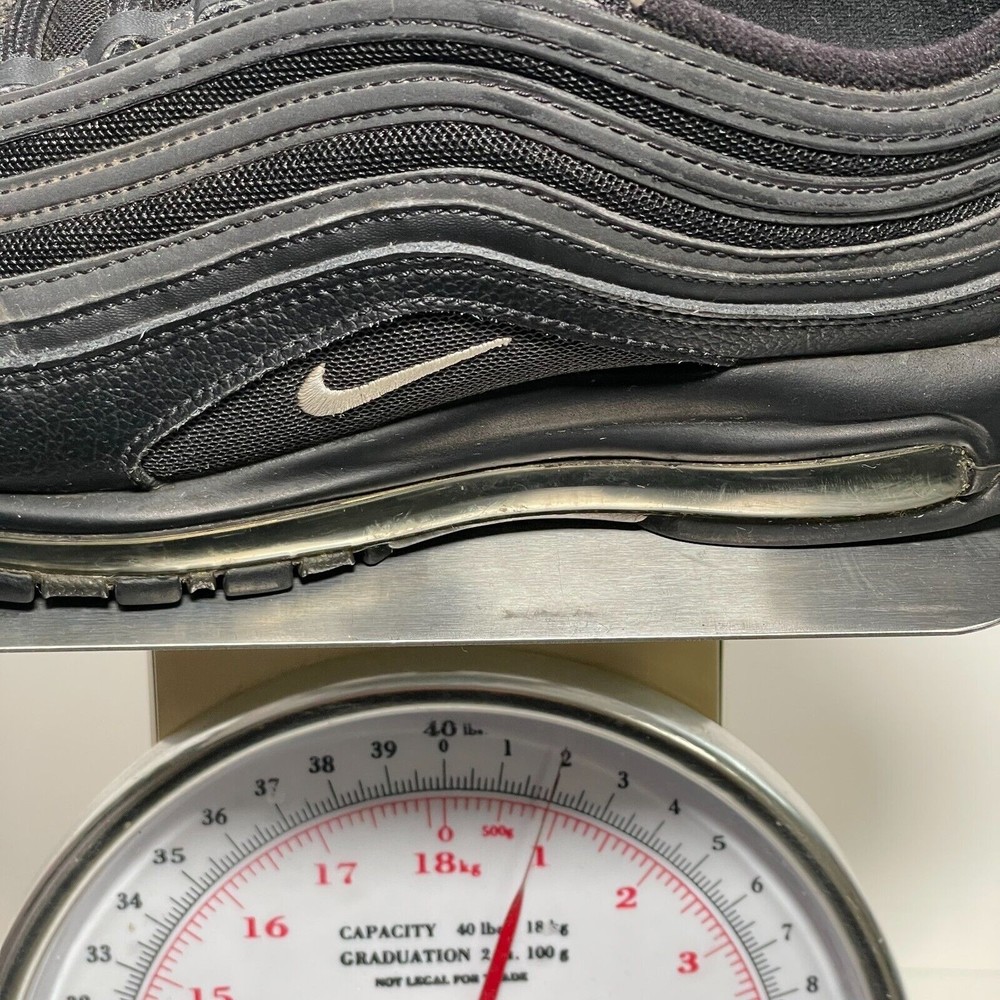 Nike Air Max 97 Triple Black White Anthracite Sneakers 921826-015 Mens Size 11 - Picture 12 of 12